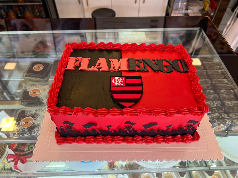 Bolo personalizado do Flamengo